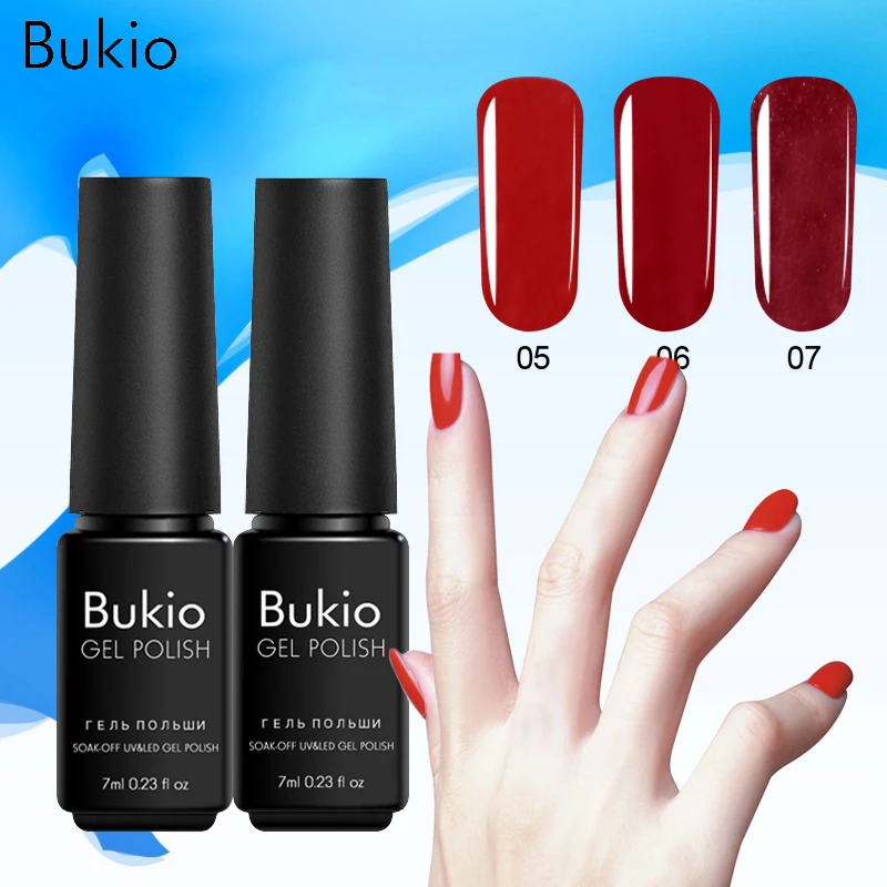 Bukio красочный гель для ногтей маникюрный набор УФ лампа аксессуары перманентные