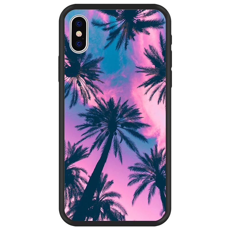 DIFFRBEAUTY чехол для телефона iPhone 6 6S Plus X XR 5 SE сценическая фотография Кокосовая пальма
