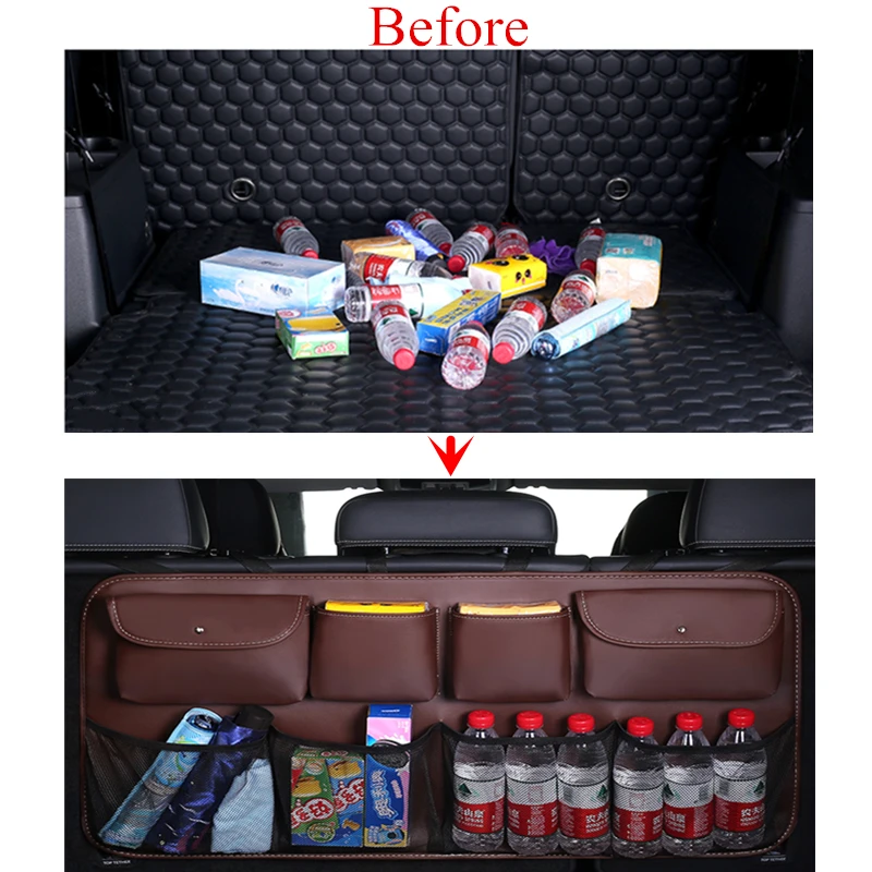 Сумка Органайзер для багажника из искусственной кожи универсальная сумка с