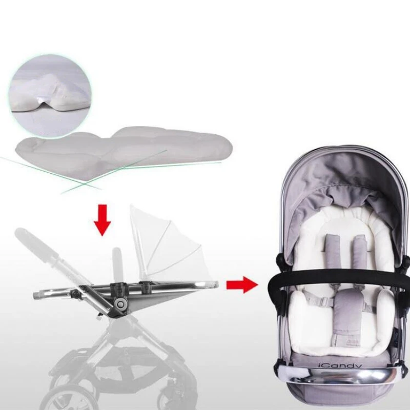 Безопасный детский автомобильный мягкий коврик для коляски модная подушка чехол