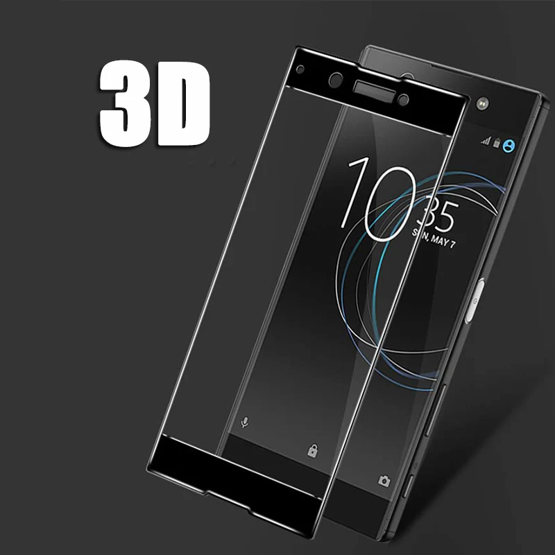 Защитное стекло с полным 3D покрытием экрана для Sony Xperia XA XA1 Ultra защитный чехол
