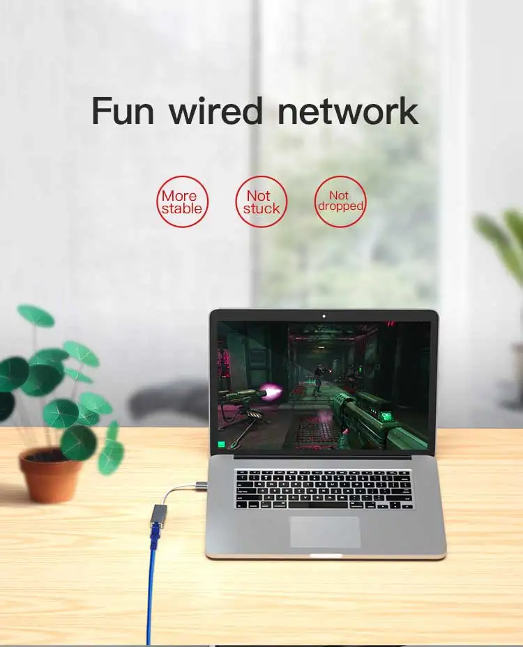 Тип C к RJ45 ethernet порт концентратор CHB017 нет необходимости драйвера Поддержка mac и windows
