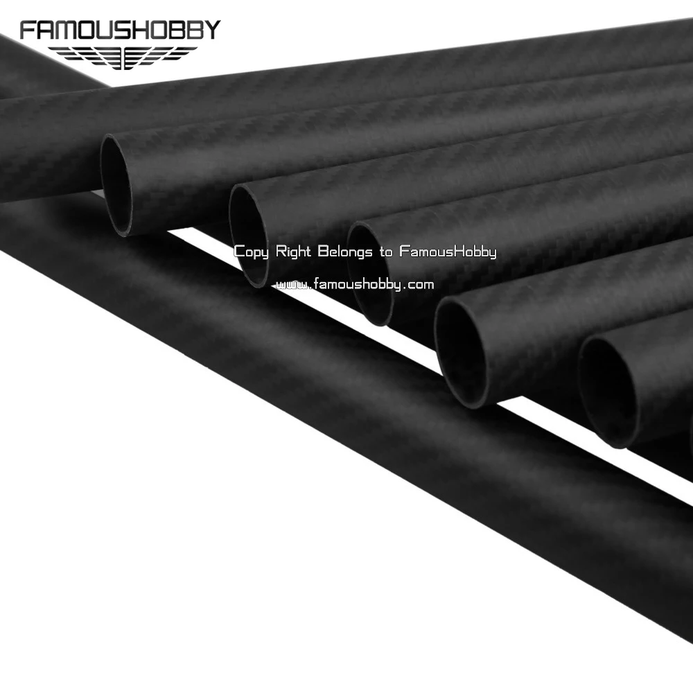 Famoushobby FT051 1pcs 3K 100% full carbon fiber tubes/pipes/strips 17x15x600mm for muliticopter 1pc/bag | Электроника