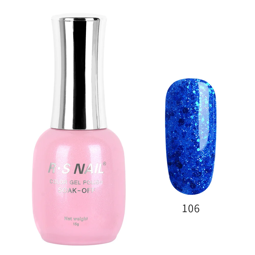 RS Гель-лак для ногтей Seires 120 цветов#061-120 УФ светодиодный Гель-лак Esmalte Permanente Vernis Полупостоянный 15 мл(2 - Цвет: 106