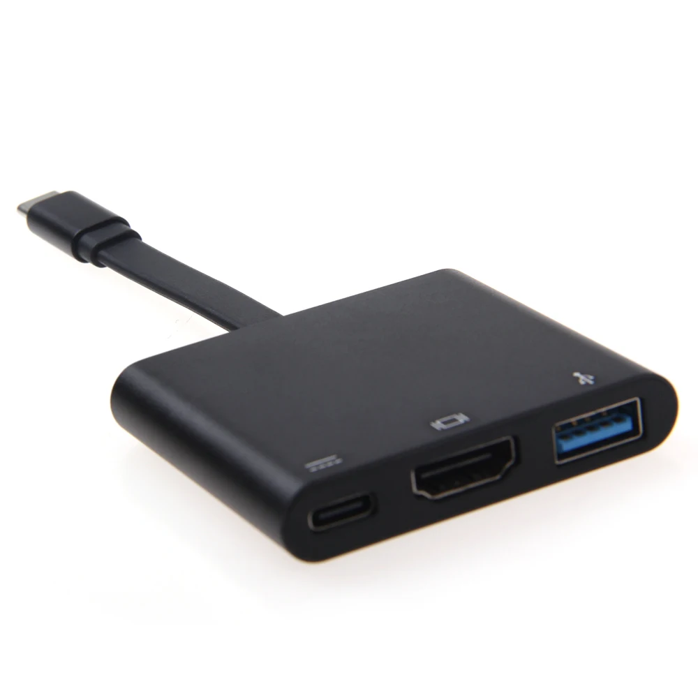 Концентратор Thunderbolt 3 в 1 адаптер USB Type C HDMI 4 k док станция с блоком питания для MacBook