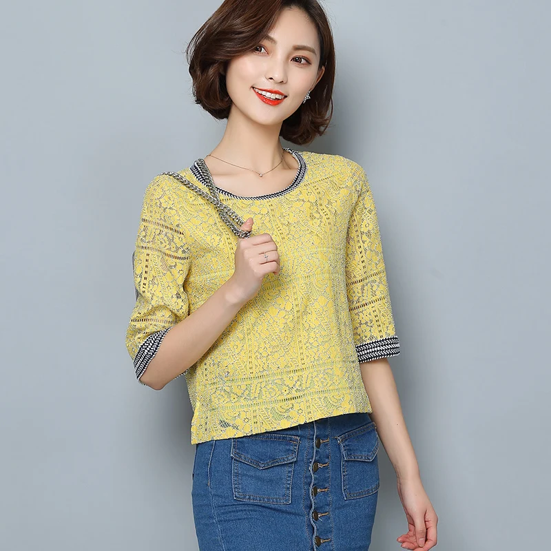 Новинка 2017 рукава темперамент Тонкий худые женщины блузка Топы корейской версии