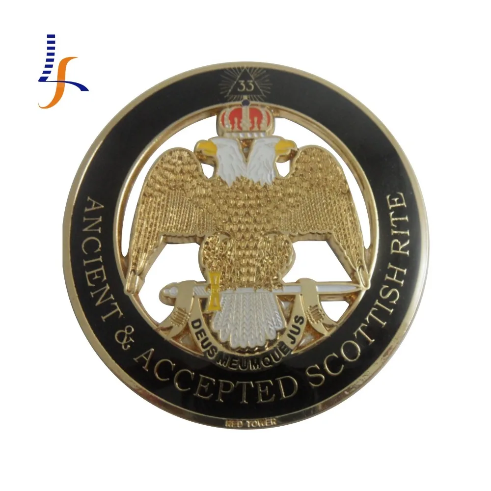 Высокое Качество Древний 33 Степень Шотландского устава Крыло Вниз Масонской