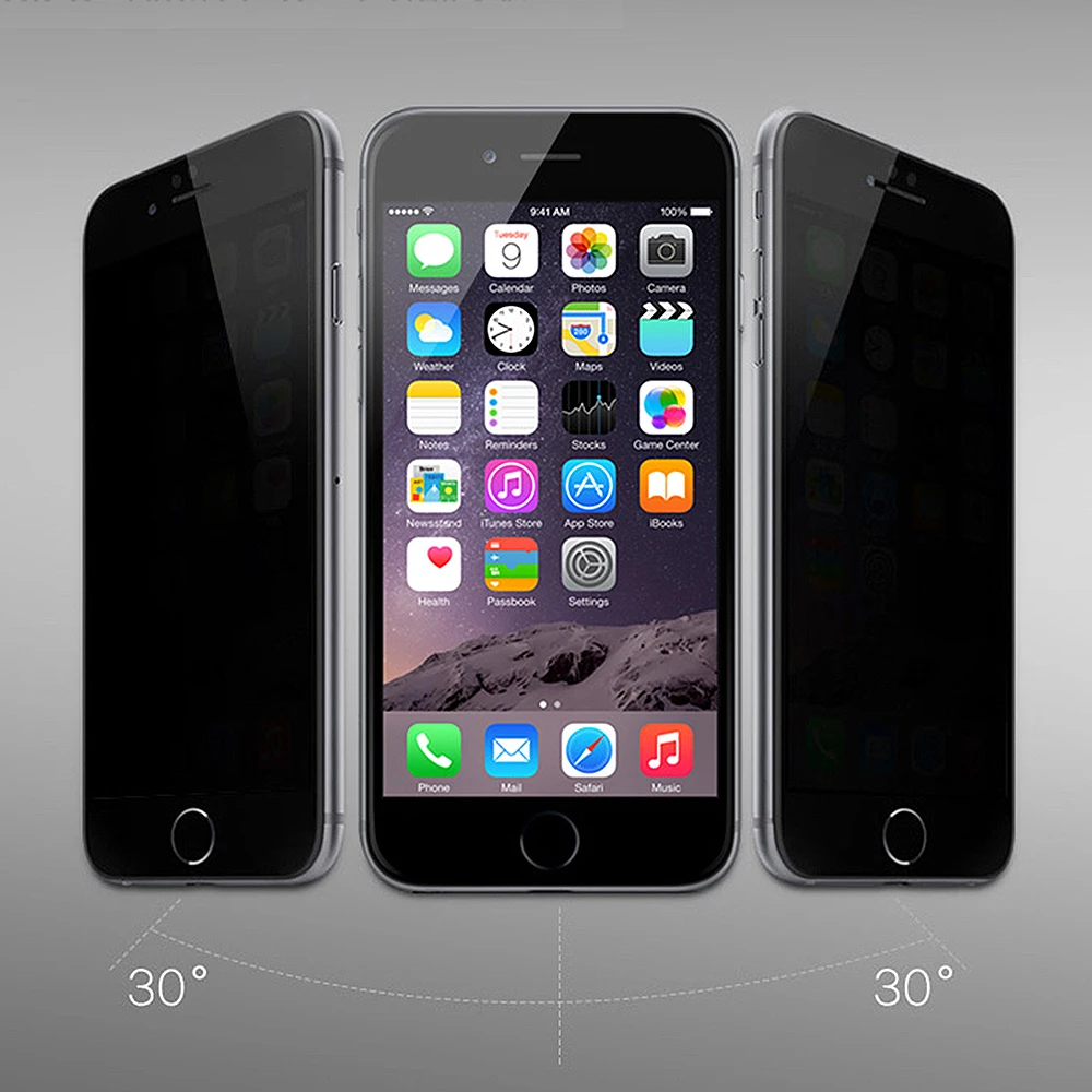Противошпионская защитная пленка 9H для iPhone 4 4S 5 5S SE 6 6S 7 Plus | Мобильные телефоны и