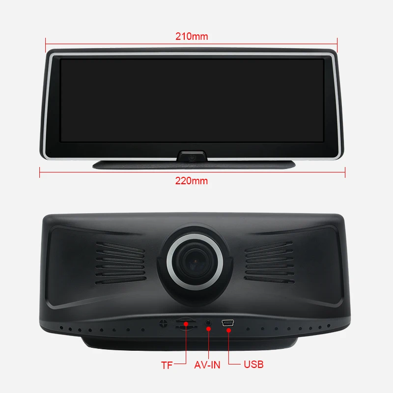 LDZDSEEDash Cam Автомобильный видеорегистратор с двумя объективами камера регистратор