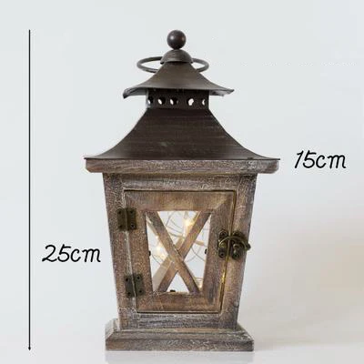 Уличный подсвечник из натурального дерева с подвесным винтажным Европейским