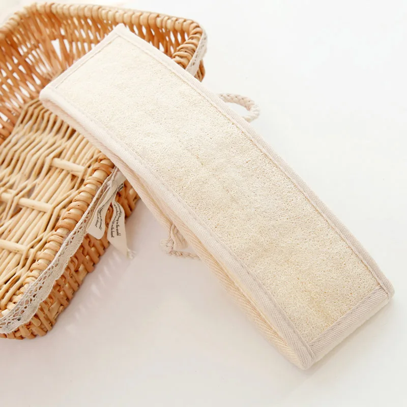 

1pc Natural Flax Linen Massage Sponge Shower Body Cleaning Tool Long Toiletries Scrubber Ponge Brush Pad Towel Horniness Remover