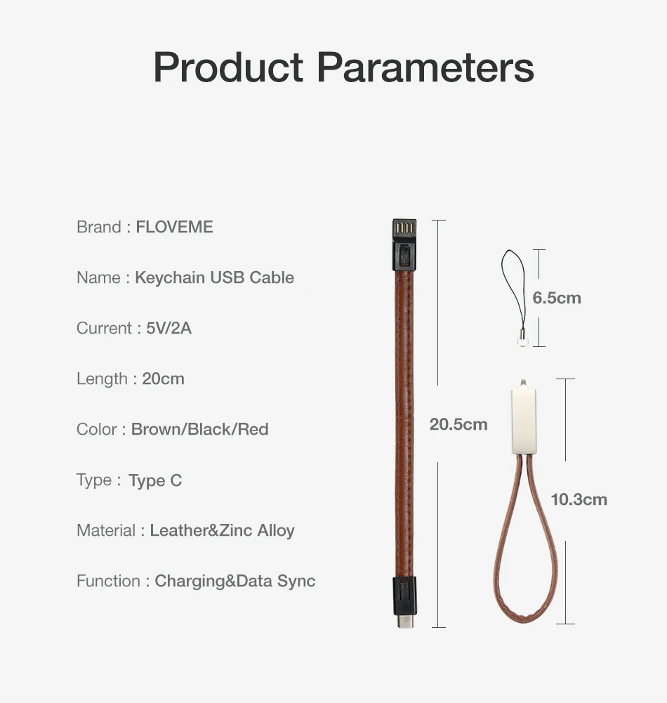 FLOVEME брелок Usb type C кабель 3,1 кабель для быстрой зарядки для samsung one plus 7 pro зарядное устройство Usbc type-C брелок шнур короткий