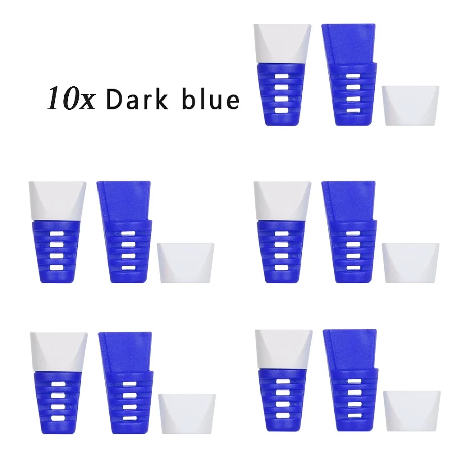 dark blue 10PCS 10 шт кабель протектор моталки линии передачи данных чехол Веревка Защита пружинный шпагат для iPhone Android USB наушники чехол с изображением животного - Цвет: dark blue 10PCS