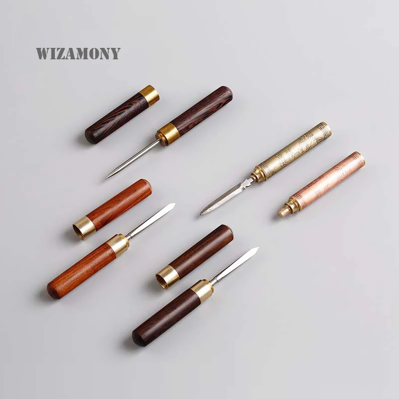 WIZAMONY Набор ножей для чая из сандалового дерева чайный нож | Дом и сад