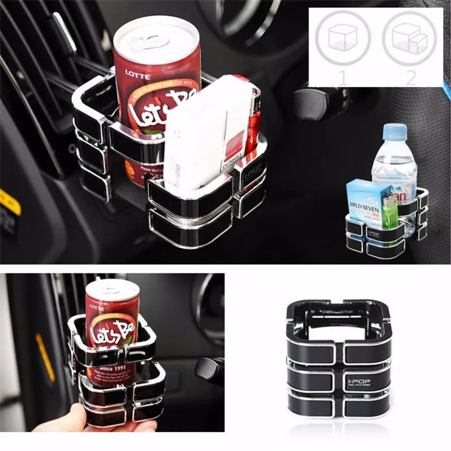 

Car Cup Phone Holder Stand New Black Universal Car Truck Drink Bottle