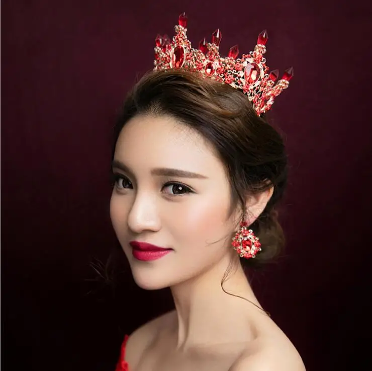 Модная Корона диадема со стразами украшения для волос Quinceanera свадебные тиары