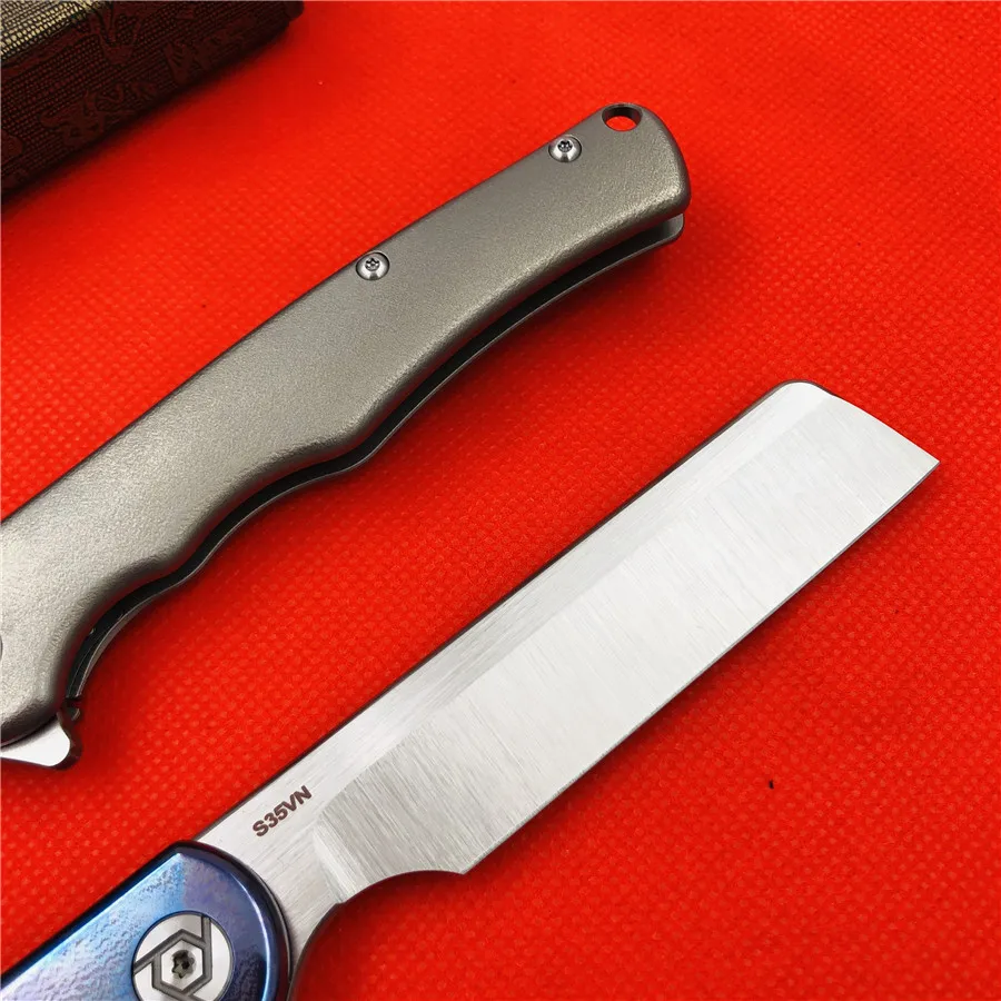 Складной нож chman S35VN стальной Карманный резец с лезвием из стали титановой ручкой
