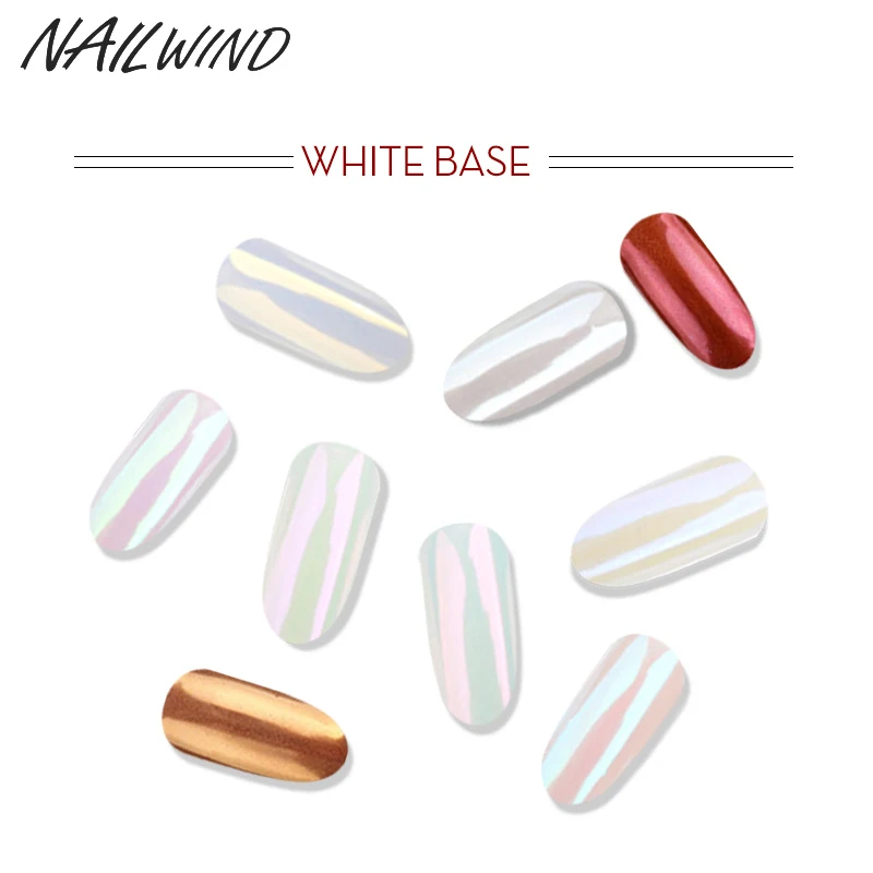 NAILWIND 1 коробка новый зеркальный мощный хромированный лак для ногтей Набор