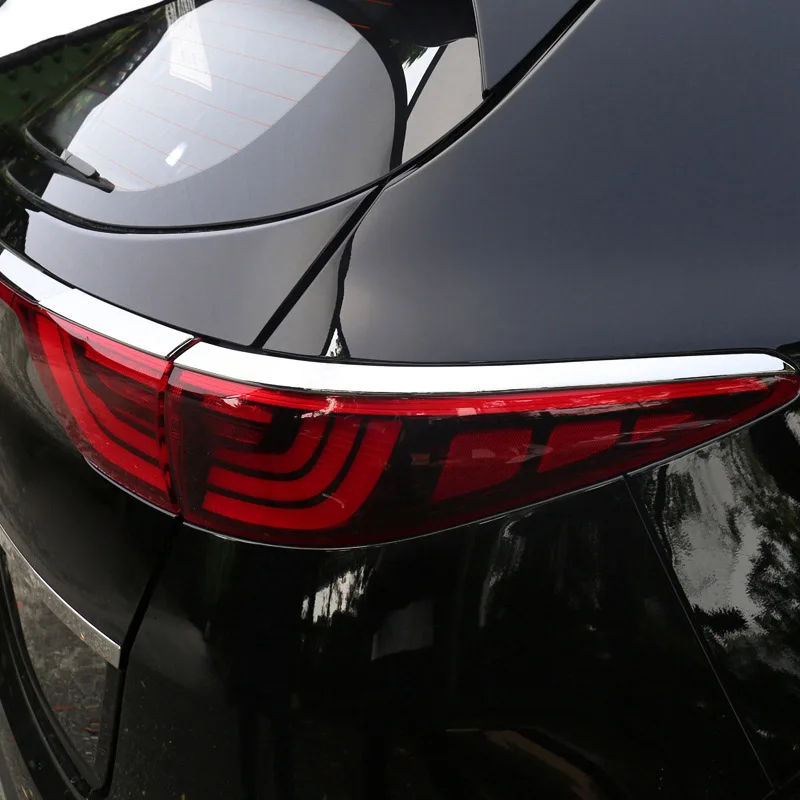 

JY 4PCS Chrome ABS Rear Lamp Taillights Trim Accessories Car Styling Cover for kia Sportage QL ab 2015
