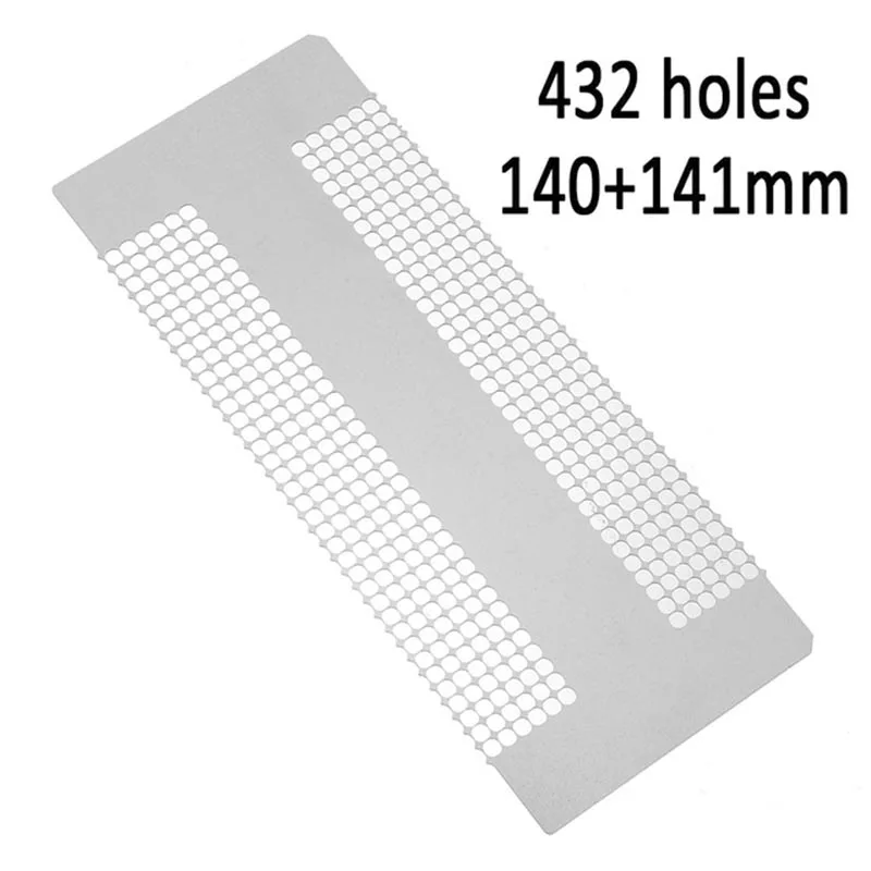 432holes Алмазная живопись, линейка для рисования, точечное сверло, 5D DIY, алмазная вышивка, сетчатая линейка, линейка из нержавеющей стали, инструменты - Цвет: 432holes