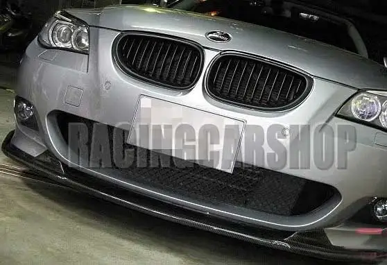 H тип настоящий карбоновый передний спойлер для BMW E60 M-TECH бампер - Цена: 