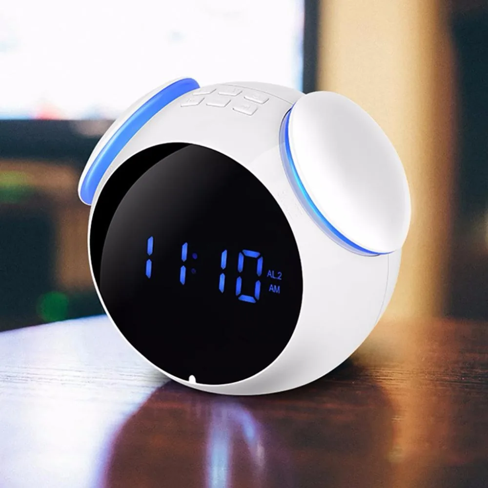 CHICLITS Wireless Bluetooth Speaker Mini Digital Alarm Clock Waterproof Outdoor Square Dance MP3 Smart Subwoofer Audio Speakers |