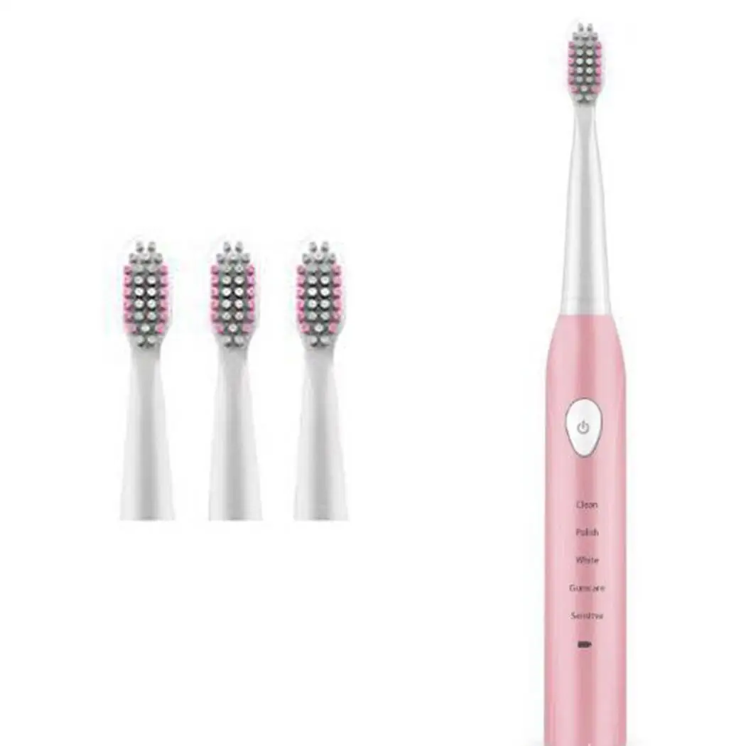 Переносная электрическая зубная щетка USB Водонепроницаемая Ультразвуковая 5