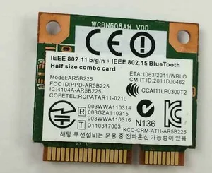 Оптовая продажа, новинка, Wi-Fi Atheros AR5B225 для Bluetooth-совместимой беспроводной карты BT 4,0 Half MINI PCI-E 802.11bGn