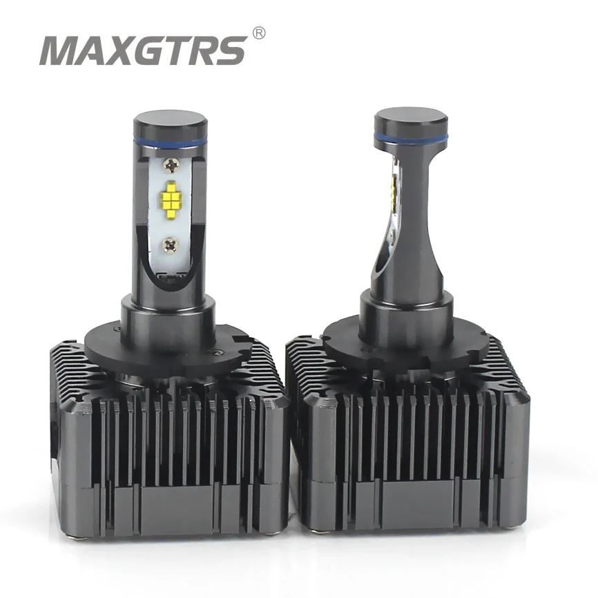 Комплект светодиодных фар MAXGTRS 2x6000K холодный белый свет D1 D2 D3 D4 S/R комплект