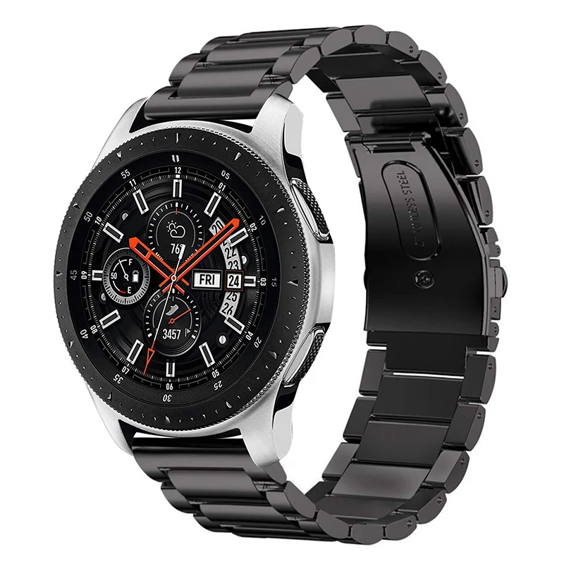 20 мм 22 ремешок для Samsung Galaxy Watch 42 46 браслет из нержавеющей стали подходит