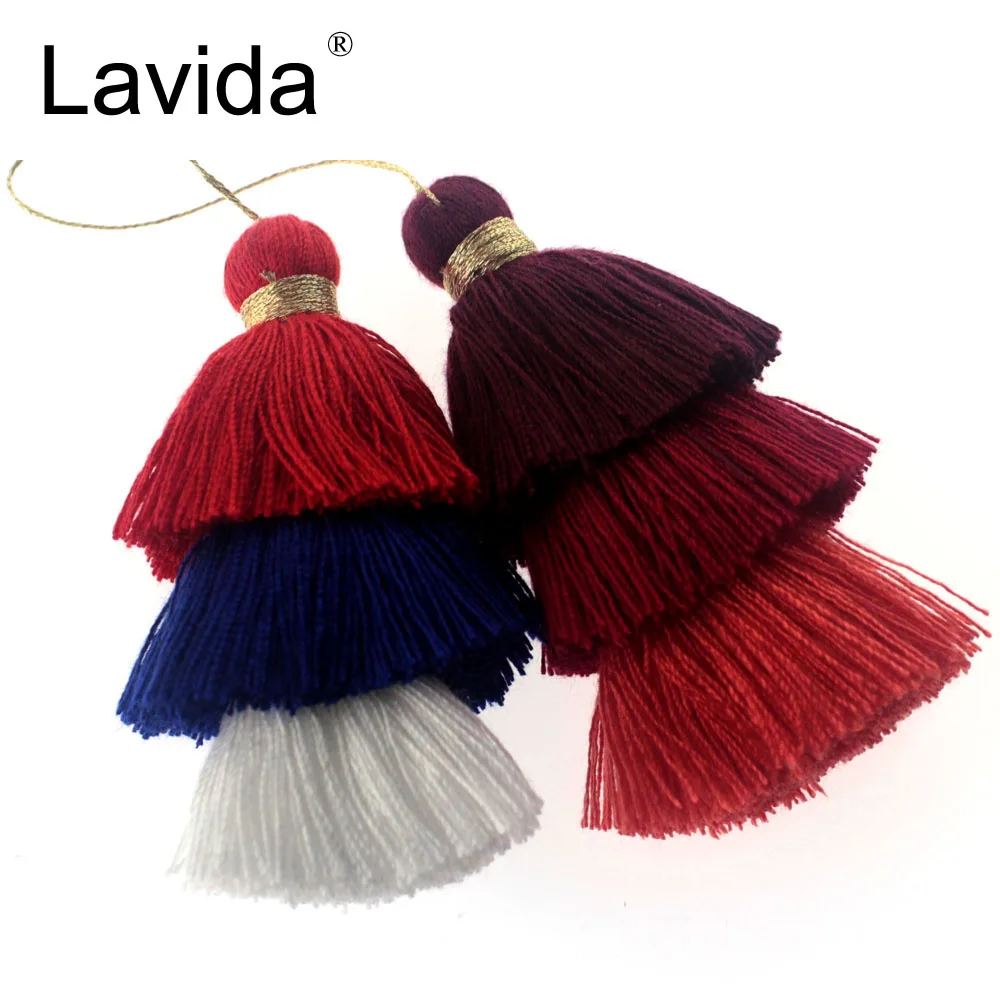

LAVIDA H14 очаровательные хлопковые кисточки для изготовления ювелирных изделий/DIY ожерелье мешочек для серег подвеска кисточки ювелирные изде...