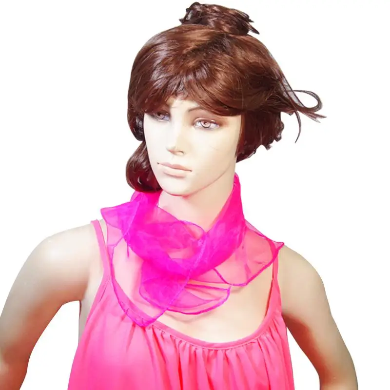 Весна лето осень сплошной цвет тонкие шелковые шарфы шифон жоржет женский шарф