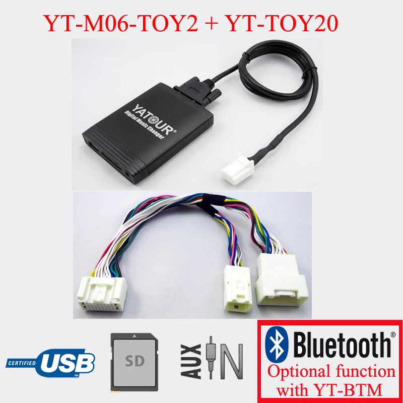 Автомобильный радиоприемник Yatour, USB SD-плеер для Lexus radio 20pin LS430 2001-2003