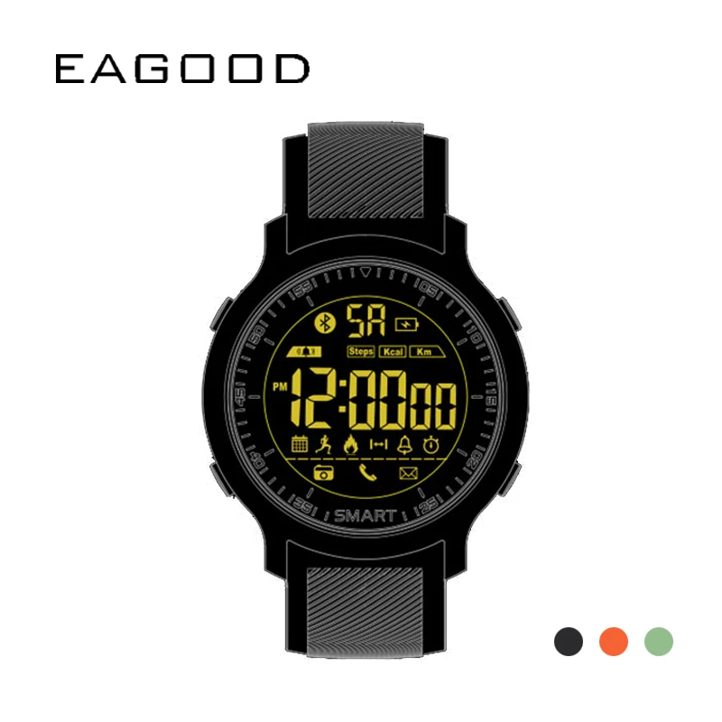 Спортивные Смарт часы EAGOOD с Bluetooth водонепроницаемые для плавания трекер