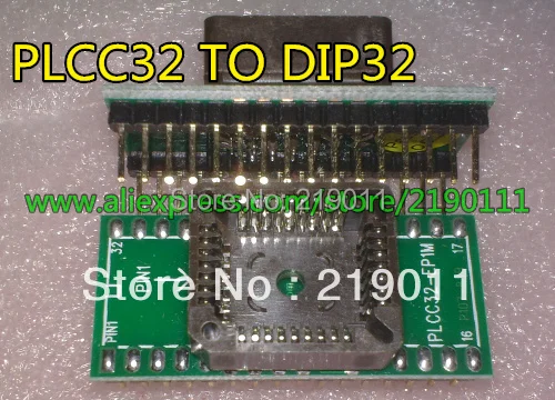 Бесплатная доставка PLCC32 к DIP32 адаптер/PLCC32 поворота IC тестовый программатор