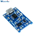 Micro USB TC4056A, 10 шт., заменить TP4056, 5 В, 1 А, 18650, модуль зарядного устройства литиевой батареи с двумя функциями, светодиодный индикатор питания