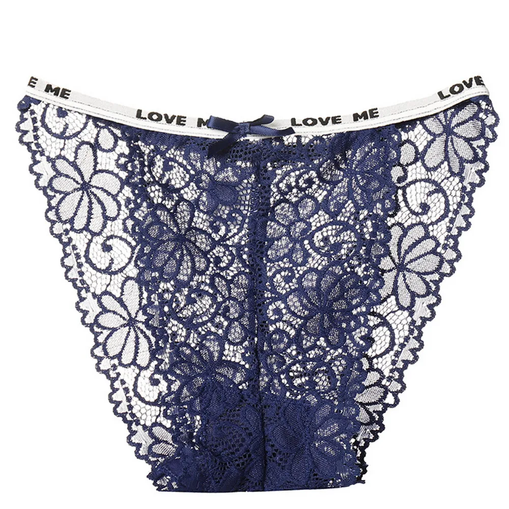 Женское кружевное ультра тонкое нижнее белье FREE страусиное с сеточкой и надписью