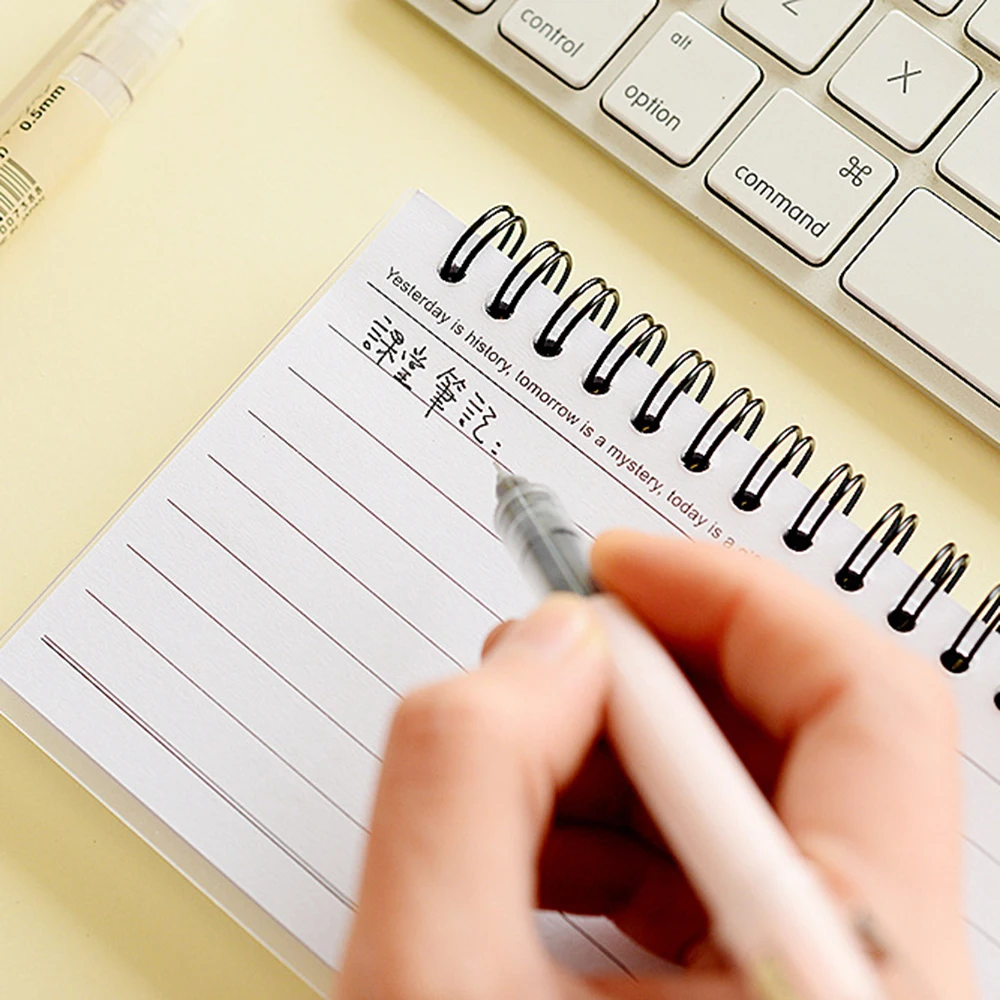 Милый кавайный мультяшный Еженедельный планировщик 50 страниц блокнот на катушке