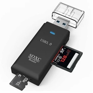 Высокоскоростной 2 в 1 устройство для чтения карт памяти MINI USB 3,0 Micro SDSDHCSDXC TF T-Flash адаптер для ПК ноутбука компьютера