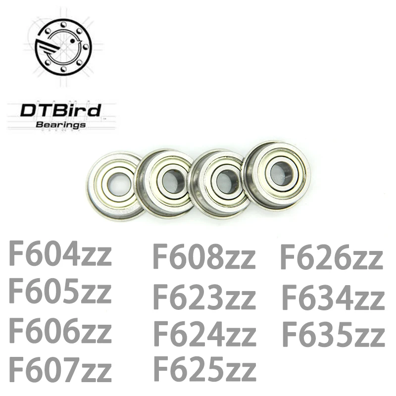 10 шт. фланцевые подшипники F623ZZ F604ZZ F605ZZ F606ZZ F607ZZ F608ZZ F624ZZ F625ZZ F626ZZ F634ZZ F635ZZ 3*10*4 мм|bearing