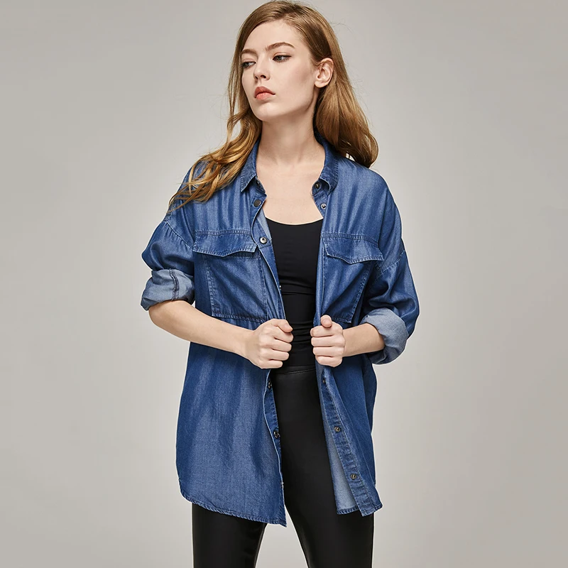 Женская джинсовая куртка на осень и зиму с длинным рукавом|jeans coat|jacket autumnbasic coats |