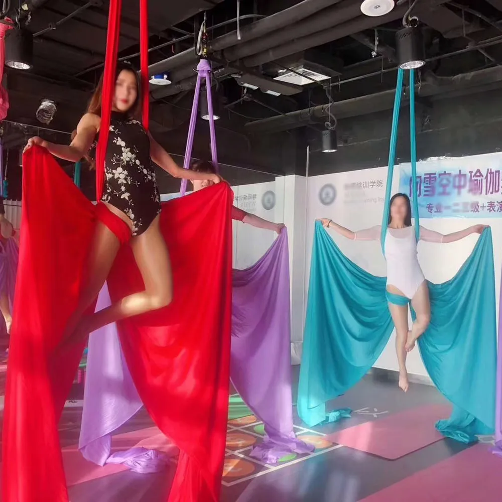 Комплект для йоги PRIOR FITNESS 9 ярдов 8 2 м набор воздушных шелков акробатических