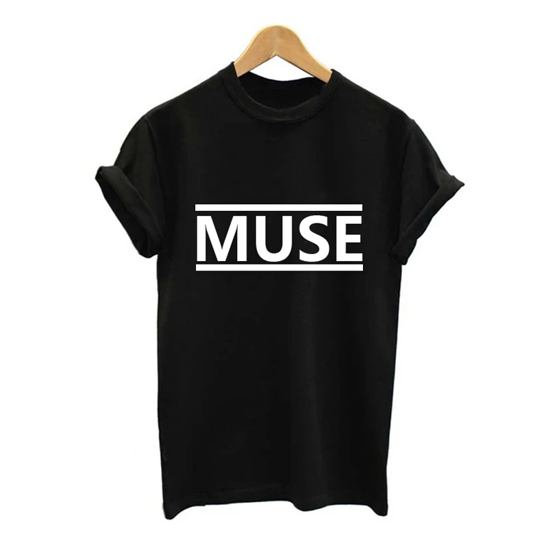 ONSEME Harajuku женская футболка MUSE с буквенным принтом повседневная хлопковая