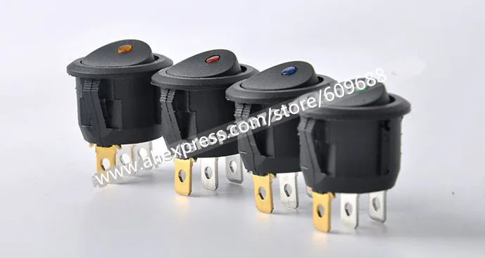 Переключатель для лодки с водонепроницаемой крышкой 3 контактами 20 мм KCD1 105N|cover
