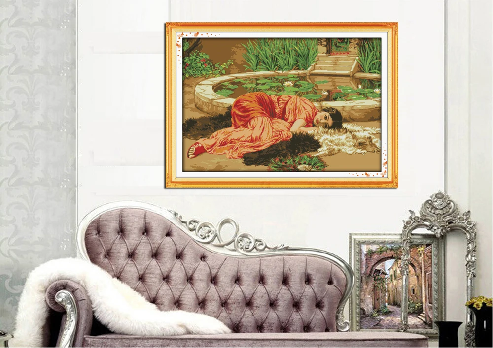 Joy Sunday Счетный крест удобные штампованные наборы для вышивки крестиком DIY