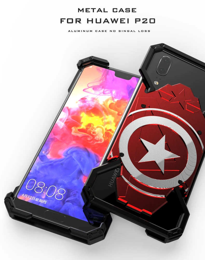 Металлический Чехол Super Hero для Huawei P30 Pro P20 Lite P10 P9 Plus Nova 5 5i 4 3 3i 3e 2 2S чехол с кольцом для телефона с изображением Человека-паука