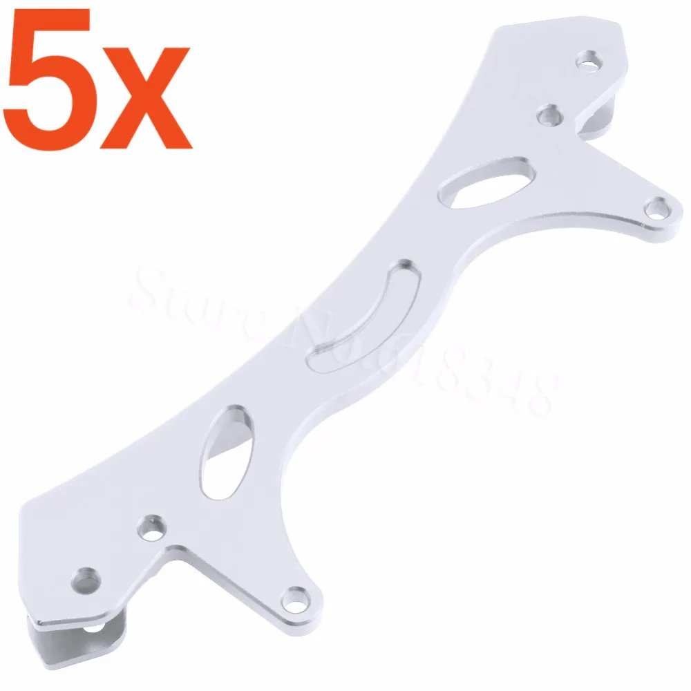 

5 шт./лот алюминиевая задняя Ударная пластина для 1/5 HPI Baja 5B 5SC 5T SS 87551 Hop Up CNC анодированный