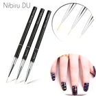 1 шт., Съемная Черная гелевая ручка для нейл-арта, для УФ-дизайна ногтей