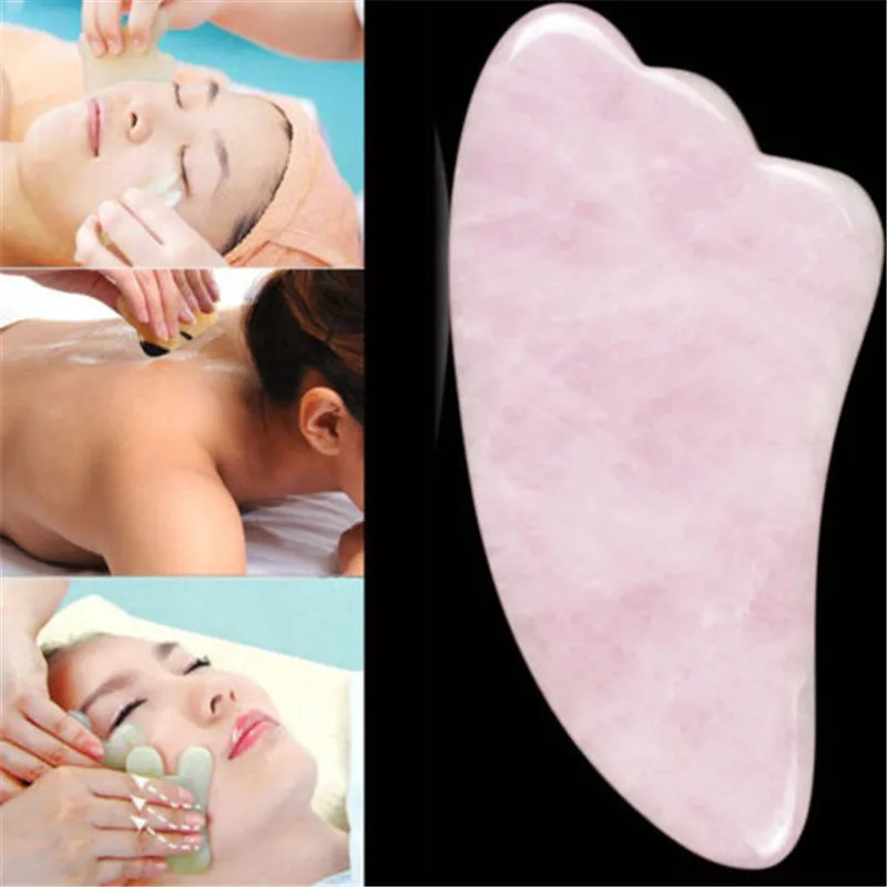 Профессиональная Роза Quartz Gua Sha Guasha 1 шт. для спа массажа тела инструмент