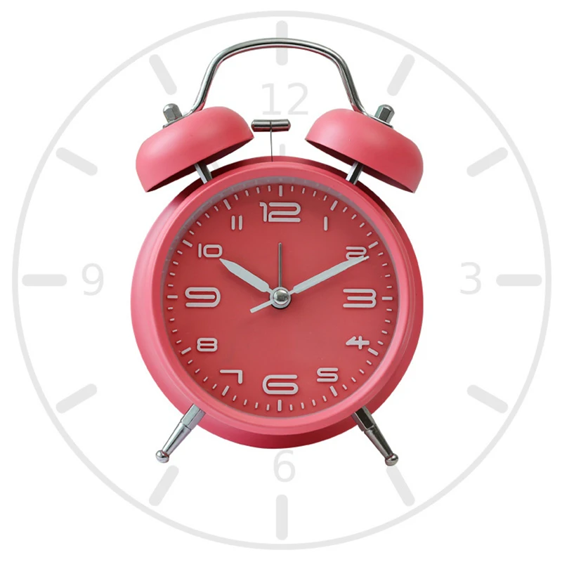 

Despertador Retro Metal Analog Alarm Clock Vintage Bedside Budzik Dla Dzieci Kinder Wekker Small Reloj Despertador Backlight